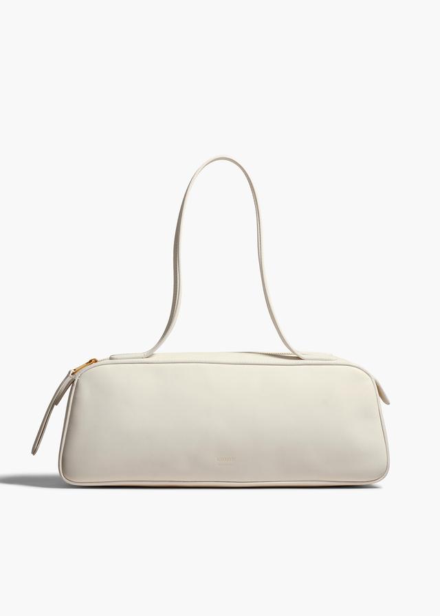 Simona Shoulder Bag in Cream Leather Product Image