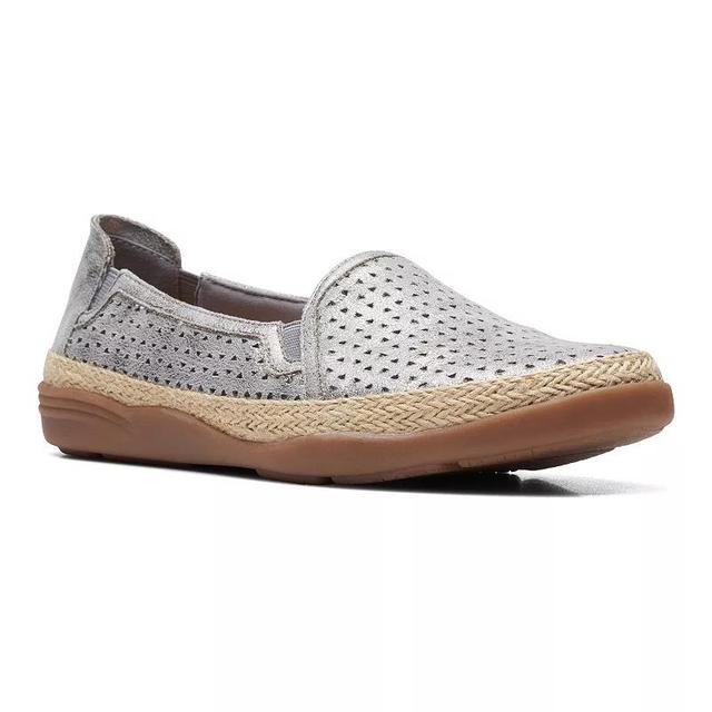 Clarks Womens Elaina Ruby Slip-On Espadrille Flats Product Image