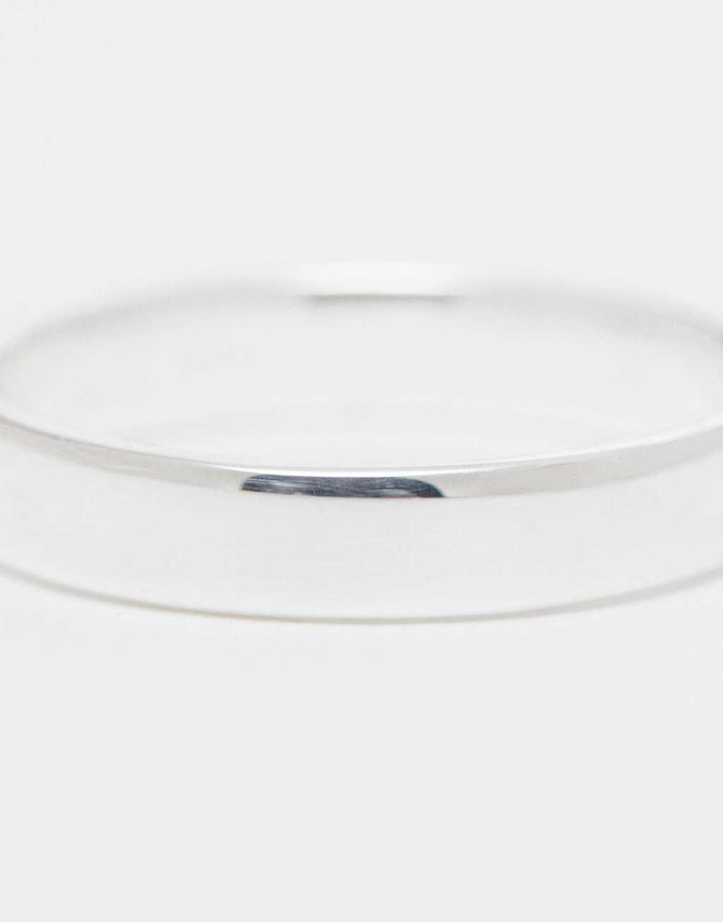 ASOS DESIGN sterling silver band ring Product Image