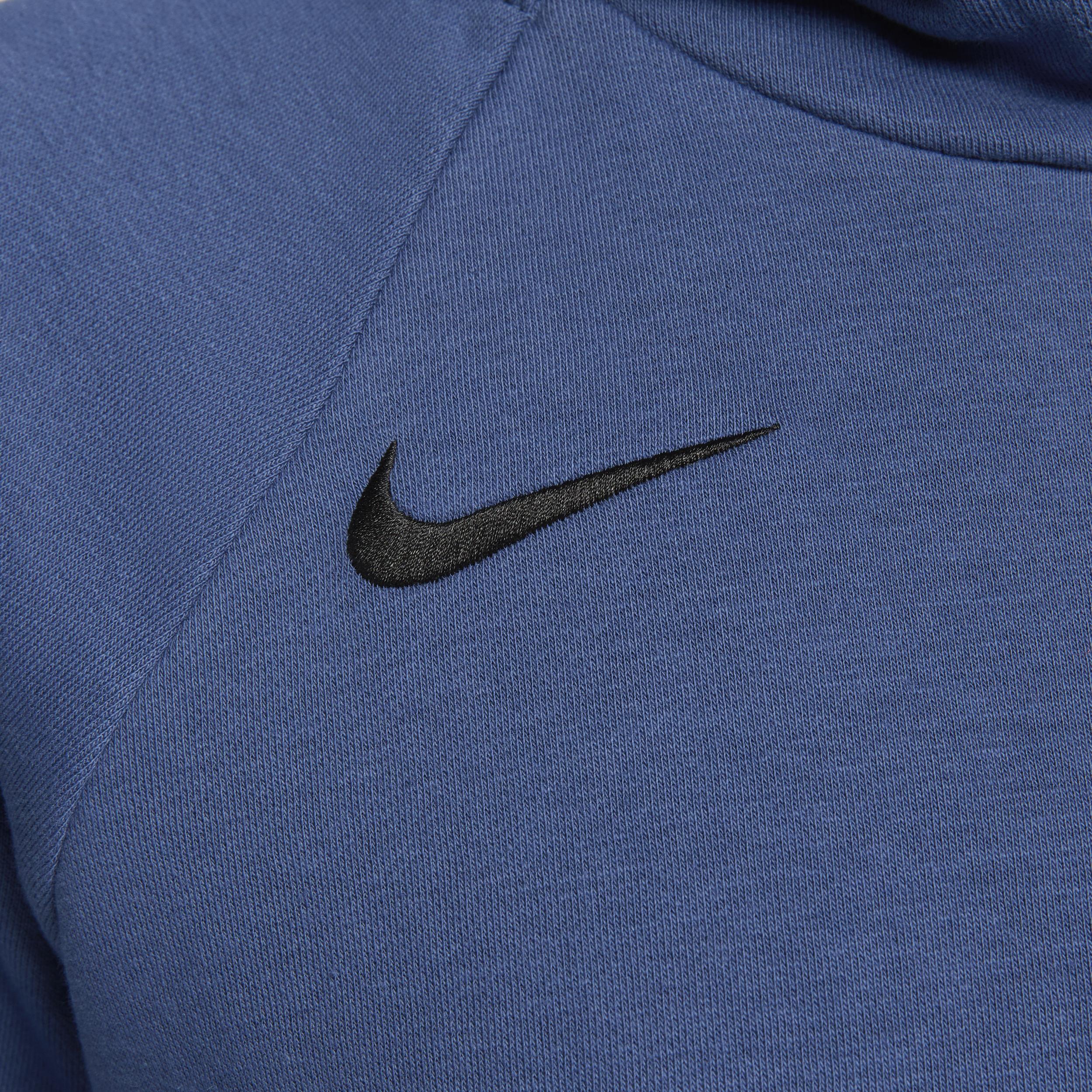 Womens Nike Blue Usmnt Essential Raglan Pullover Hoodie Product Image