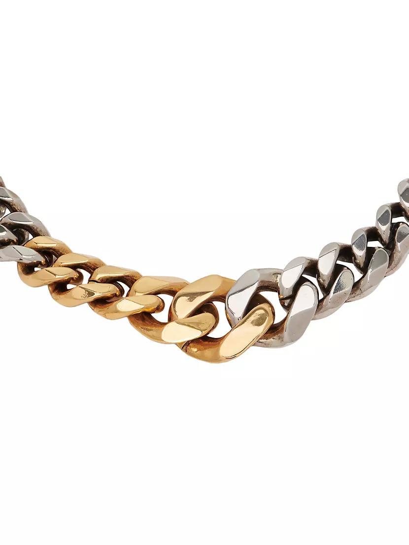 Two-Tone Curb-Chain Choker Product Image