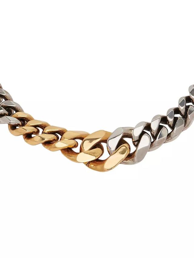 Two-Tone Curb-Chain Choker Product Image