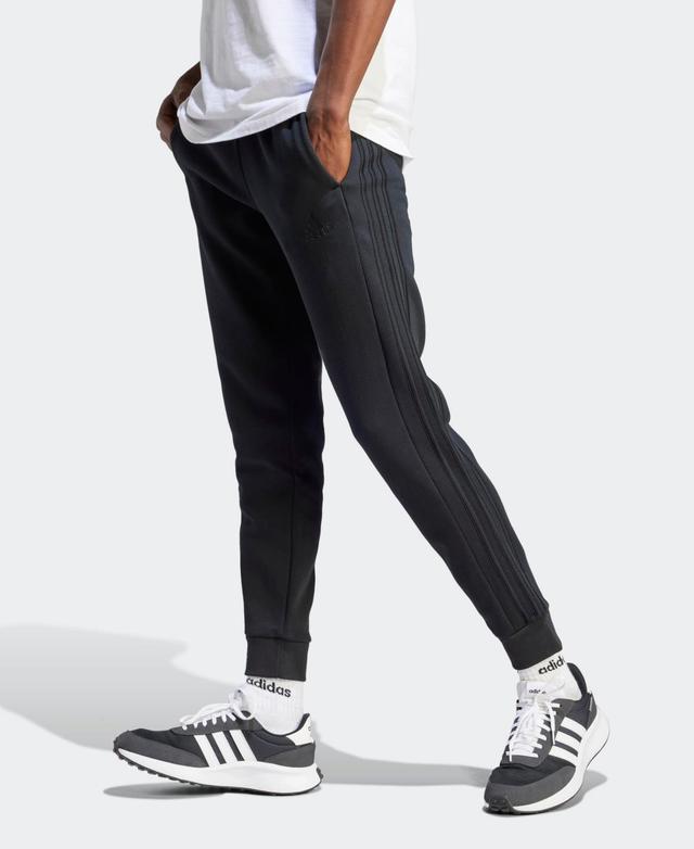 adidas Mens Essentials Fleece 3-Stripes Tapered Cuff Pants Product Image