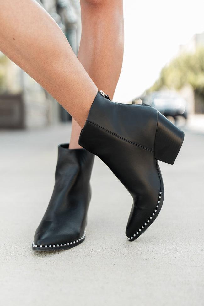 Collins Black Studded Booties Product Image