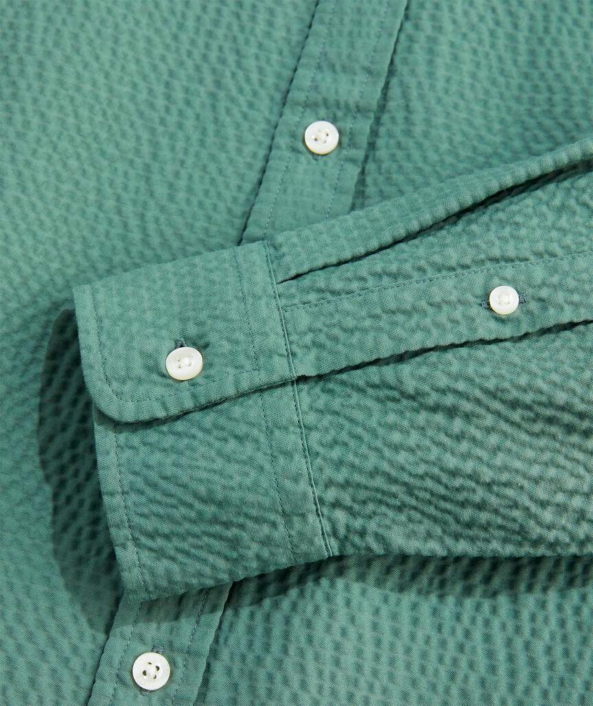 On-The-Go Seersucker Solid Shirt Product Image