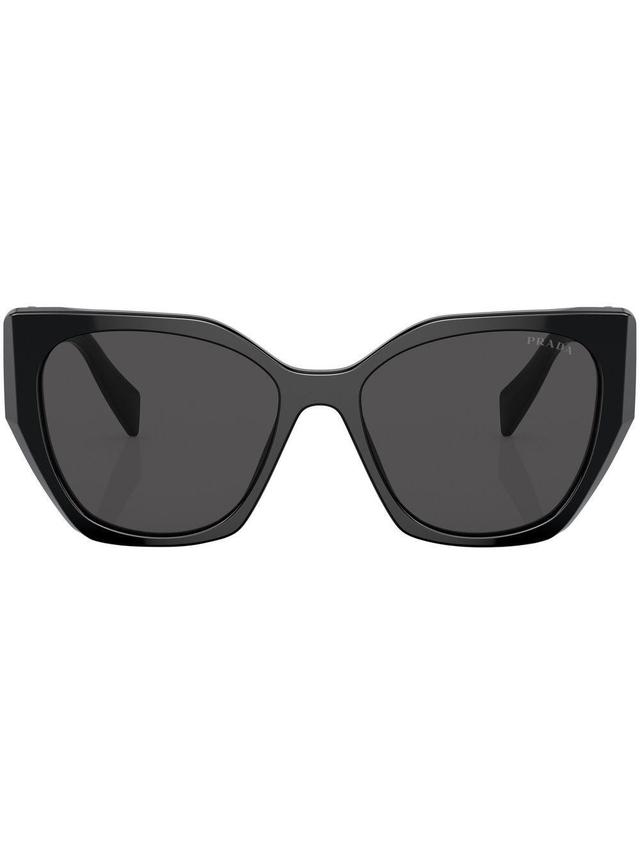 Logo-plaque Cat-eye Sunglasses In Black Product Image