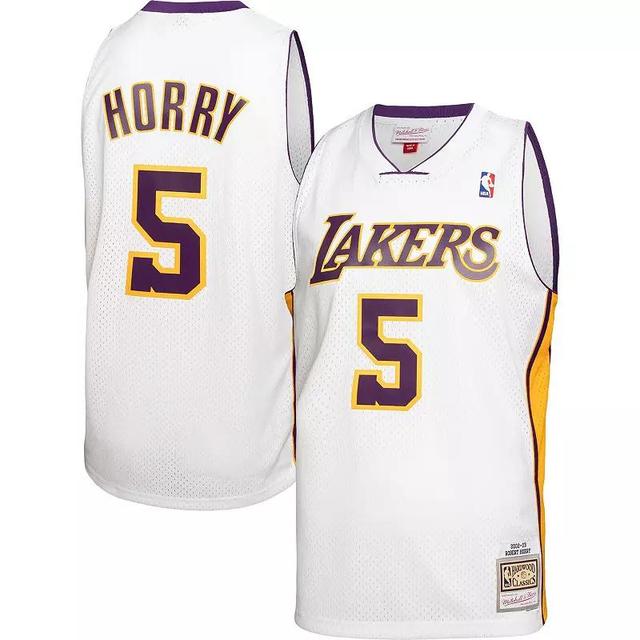 Mens Mitchell & Ness Robert Horry Los Angeles Lakers 2002-03 Hardwood Classics Swingman Jersey Product Image