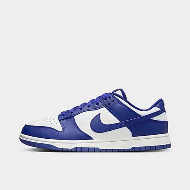 NIKE Men's Dunk Low Retro Shoes In White/concord/university Red Product Image