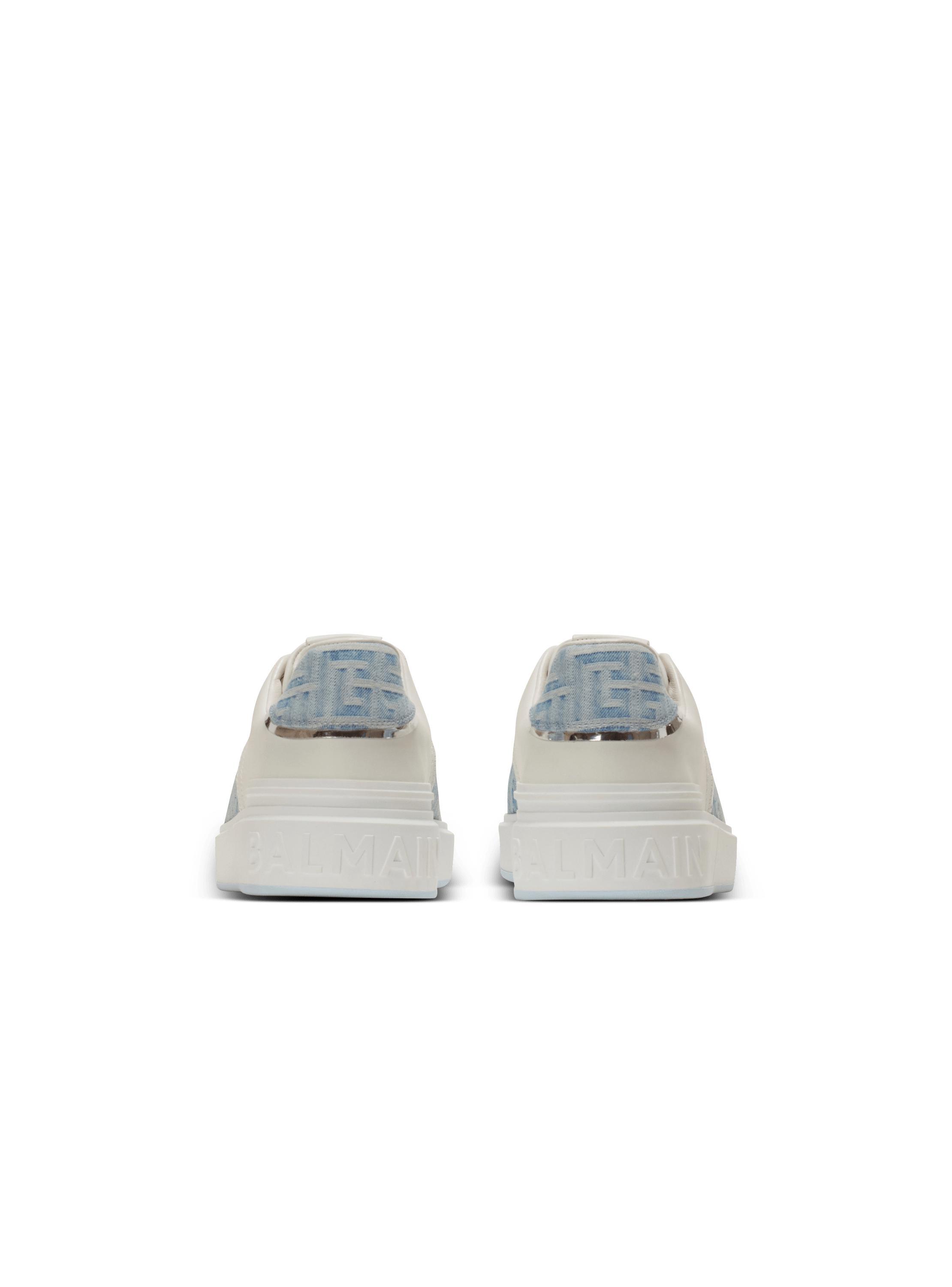 B-Court sneakers in leather and denim Product Image