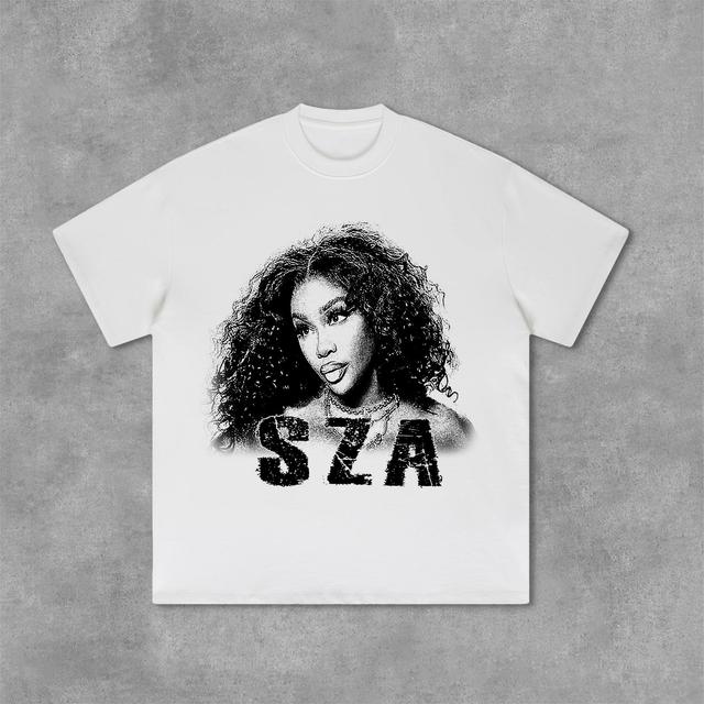 Sopula Vintage Sza Graphic Print Cotton T-Shirt Product Image