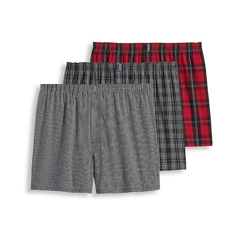 Mens Jockey 3-pack Classic Full-Cut Woven Boxers Product Image