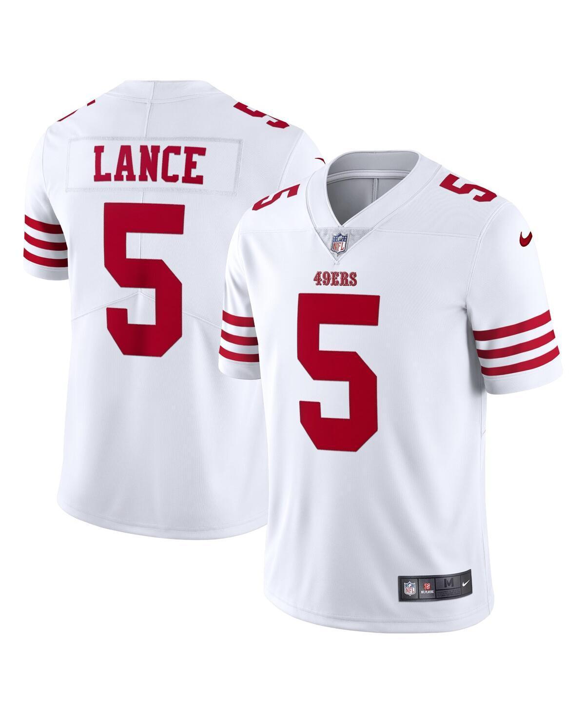 Mens Nike Trey Lance White San Francisco 49ers Vapor Limited Jersey - White Product Image