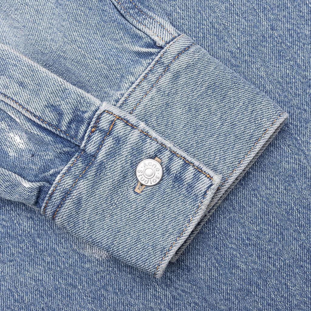 Denim Relaxed Fit Shirt - Light Blue Male Product Image