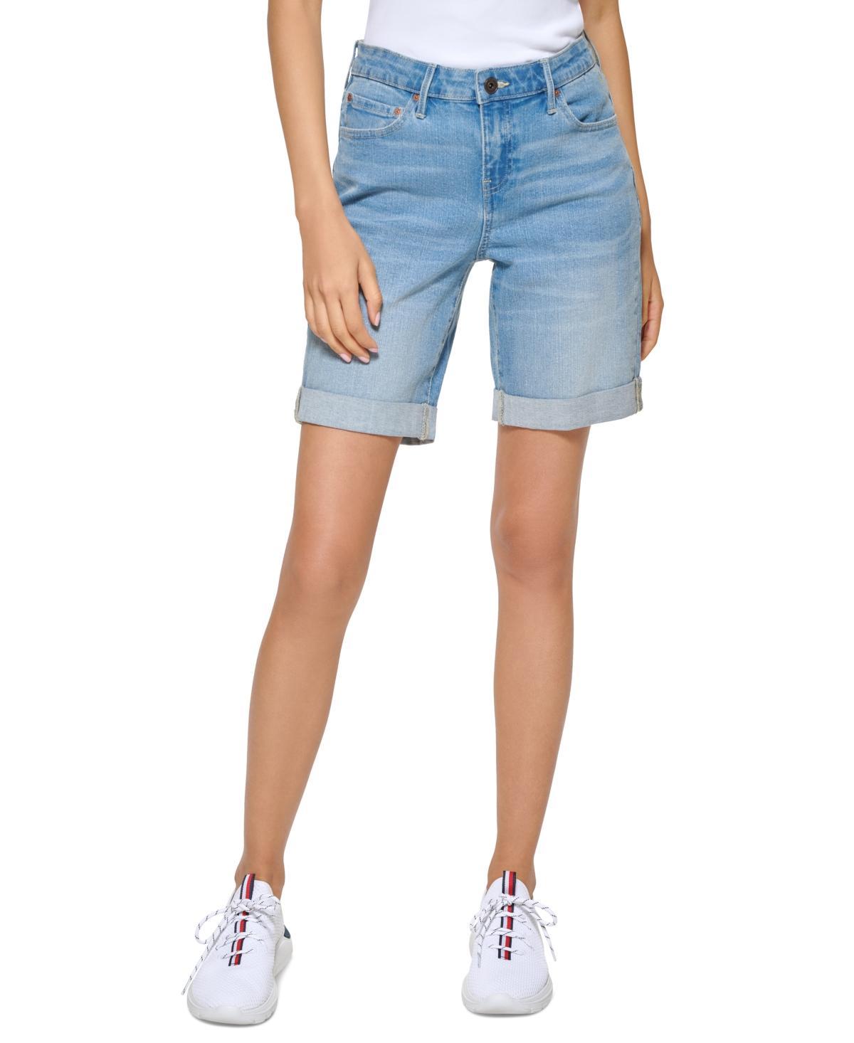 Tommy Hilfiger Womens Th Flex Cuffed Bermuda Shorts Product Image