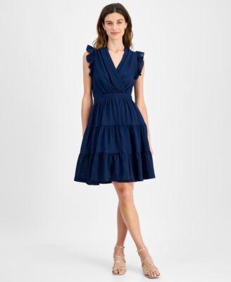 Women's Ruffled Tiered Fit & Flare Dress product image