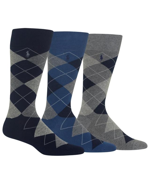 Polo Ralph Lauren Mens 3-Pk. Argyle Dress Socks Product Image