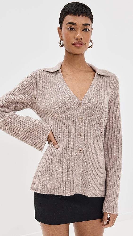 Reformation Shea Cashmere Collared Cardigan | Shopbop Product Image