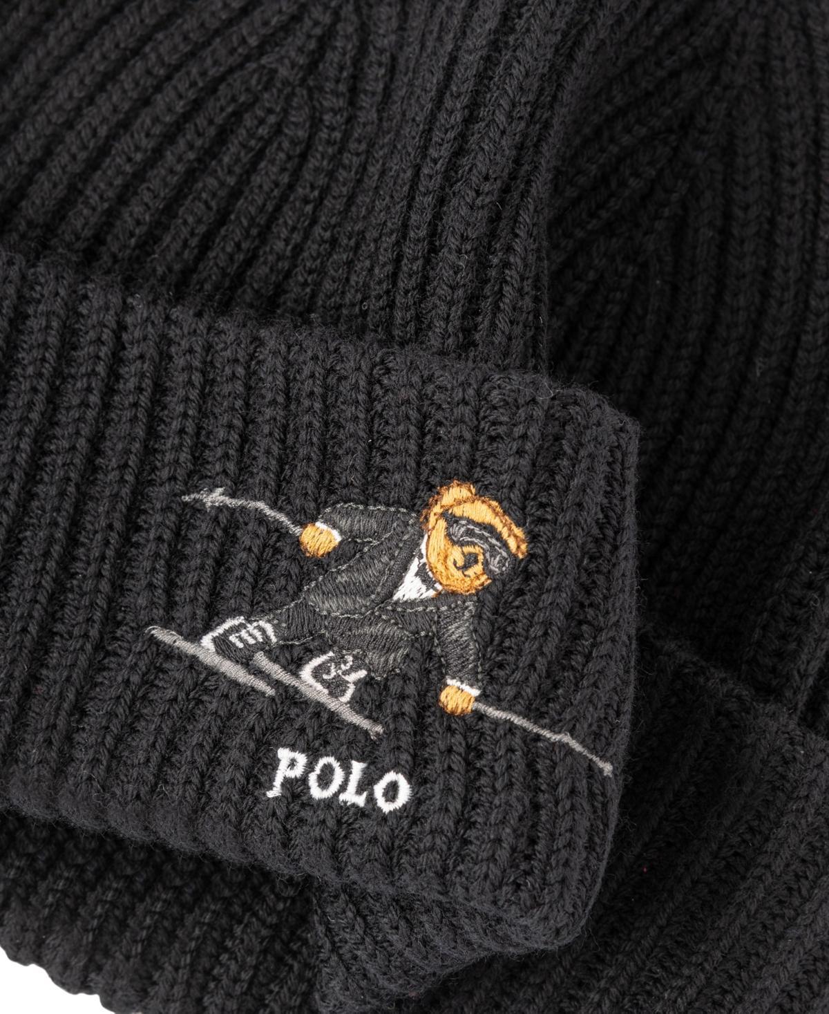 POLO RALPH LAUREN Men's Ski Bear Beanie In Polo Black Product Image