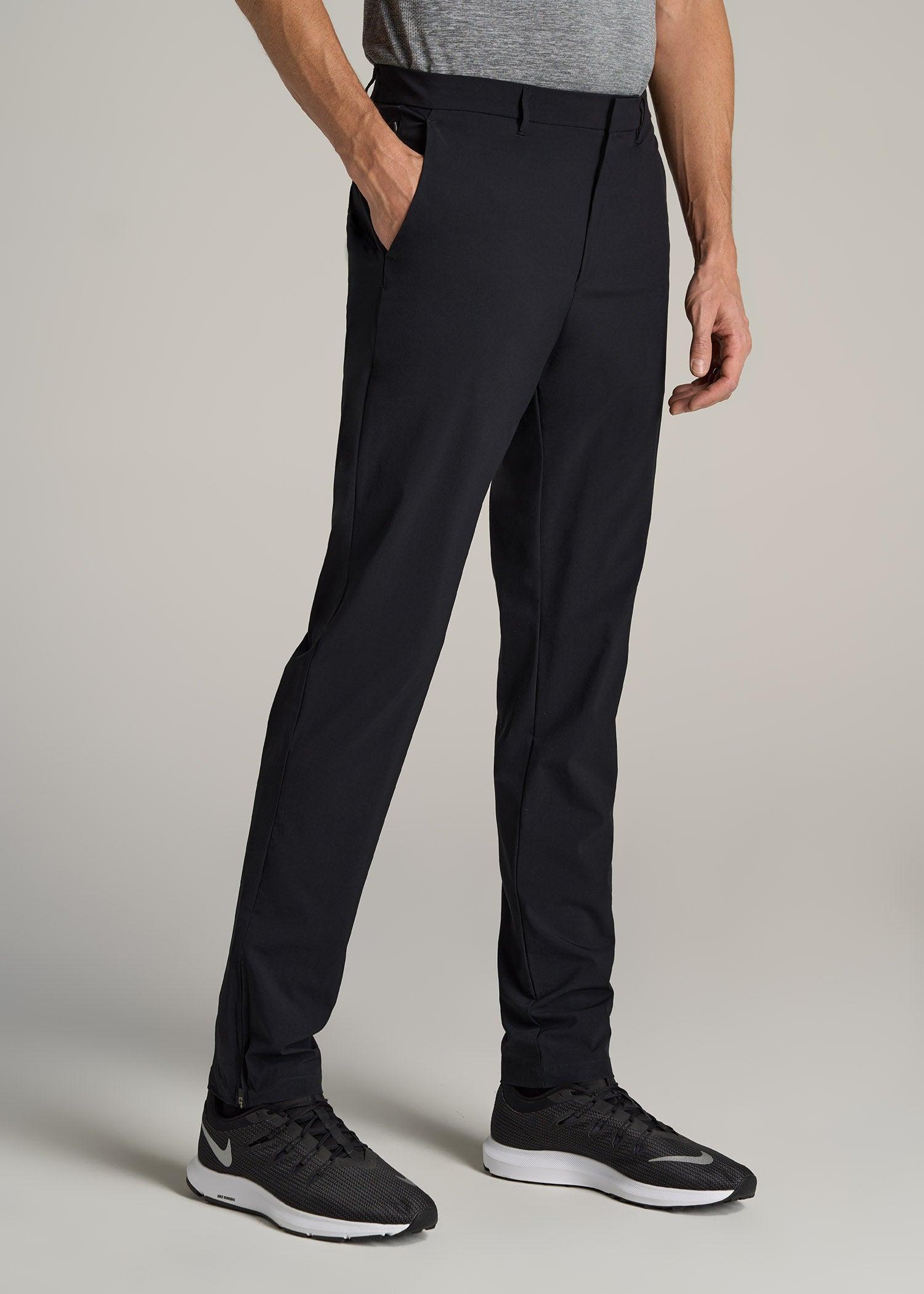 Performance TAPERED-FIT Chino Pants for Tall Men in Black Male Product Image