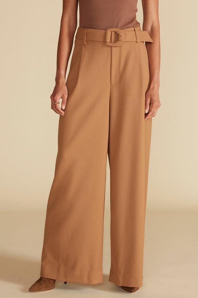 Victoire Wide Leg Pants - Camel Product Image