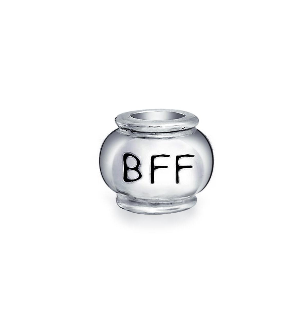 Bling Jewelry Words Best Friends Forever Bff Charm Bead For Women For Sterling Silver Fits European Bracelet - Silver Product Image