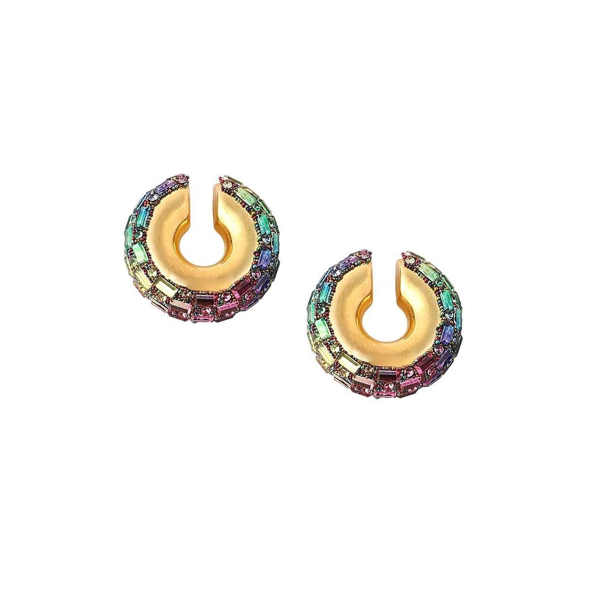 Sohi Womens The Mirror Cuff Earrings Product Image