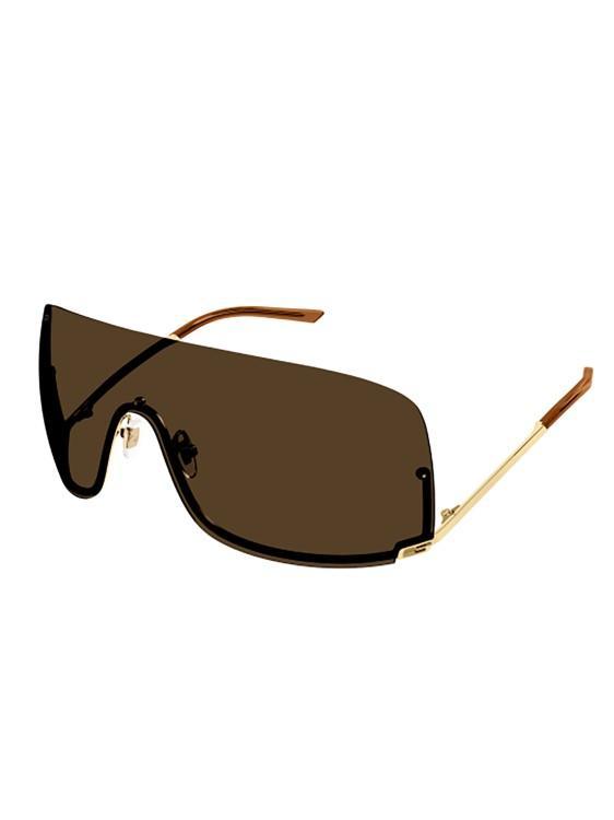 GUCCI Eyewear Mask In Gold Product Image