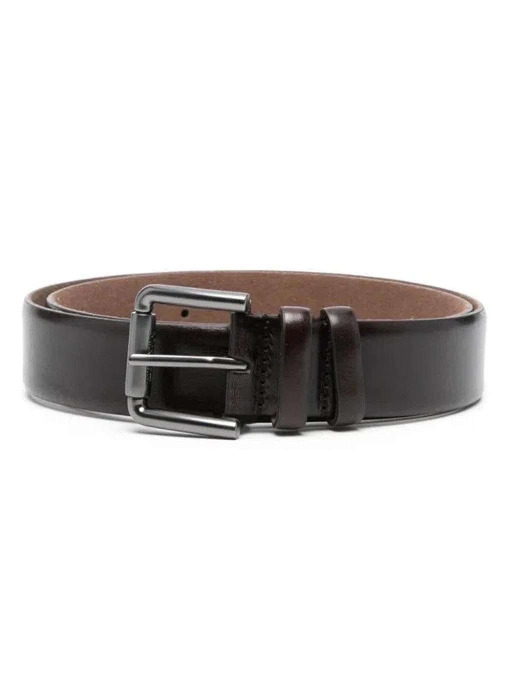 Leather Belt In Brown Product Image