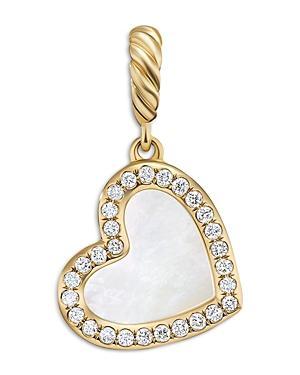 Womens DY Elements Heart Pendant In 18K Yellow Gold Product Image