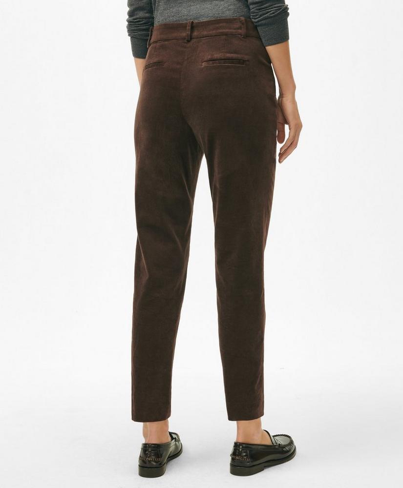 Slim Pants in Velvet Cotton Blend Product Image