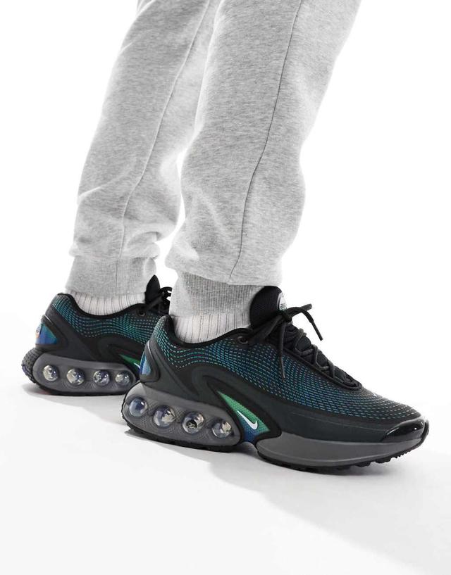 Nike Air Max DN sneakers in black, blue and green Product Image