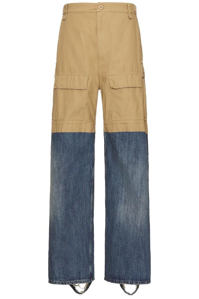 Balenciaga Patched Cargo Pant Denim-Medium. (also in ). Product Image