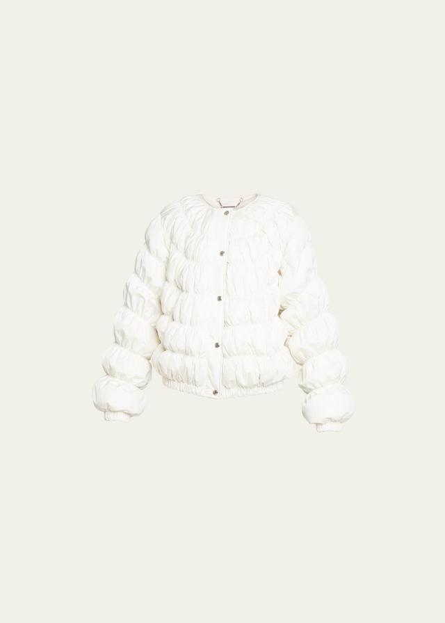 Womens Quilted Down Puffer Jacket Product Image