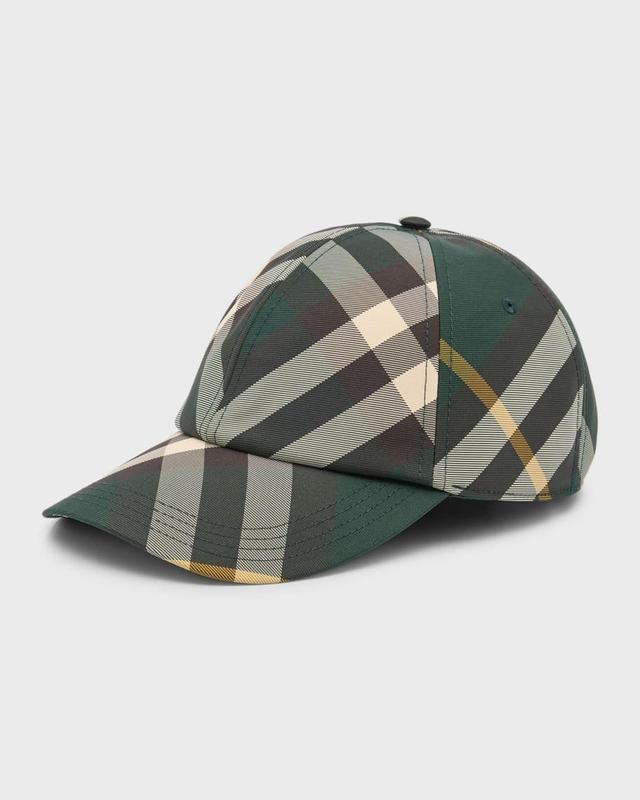 Men's Check Baseball Cap Product Image