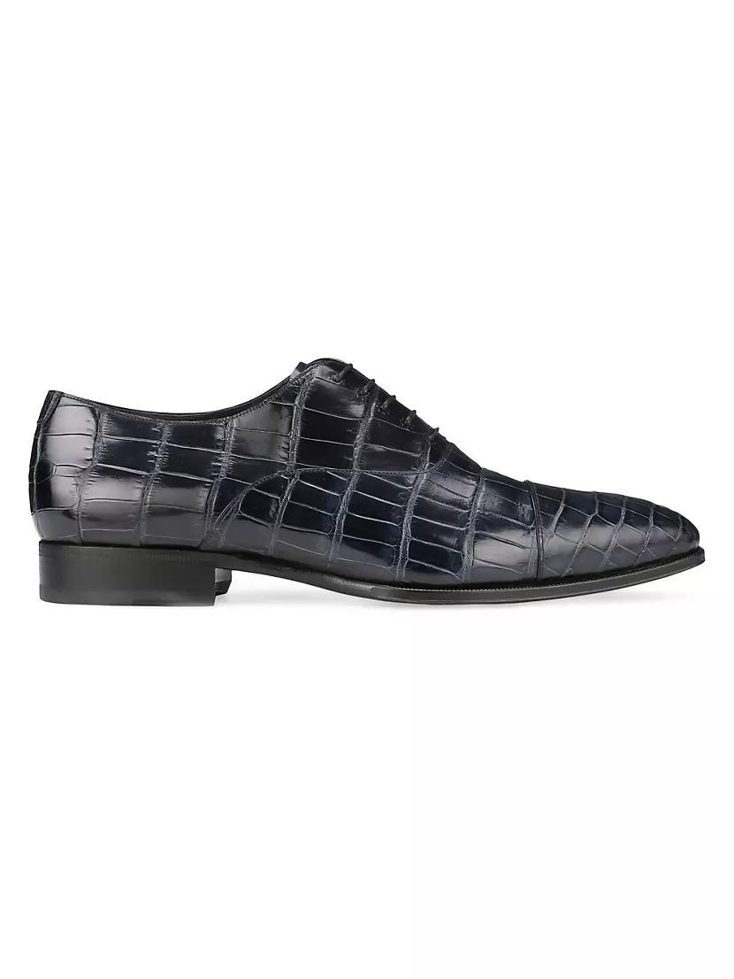 Matted Crocodile Oxford Shoes Product Image