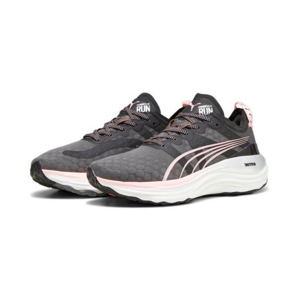 PUMA ForeverRUN NITROâ¢ Women's Running Shoes in Black/Koral Ice/Silver Product Image