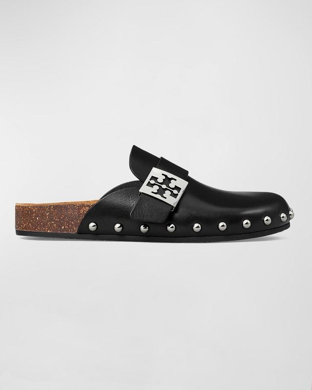 Mellow Leather Buckle Slide Mules Product Image