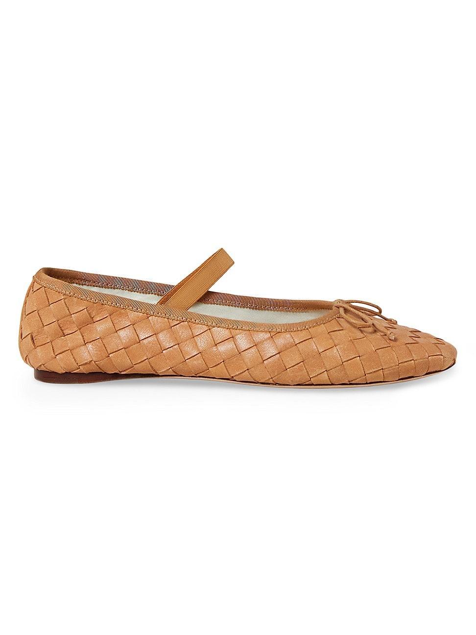 Womens Leonie Leather Ballet Flats Product Image