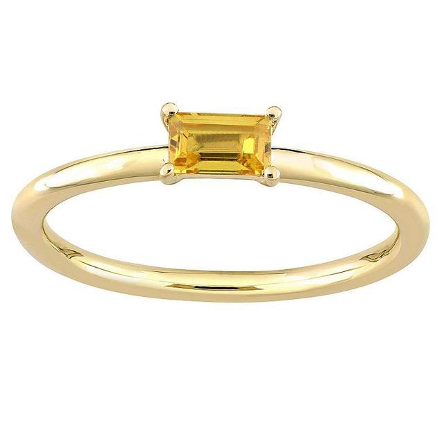 Stella Grace 10k Gold Yellow Sapphire Stackable Ring, Womens Product Image