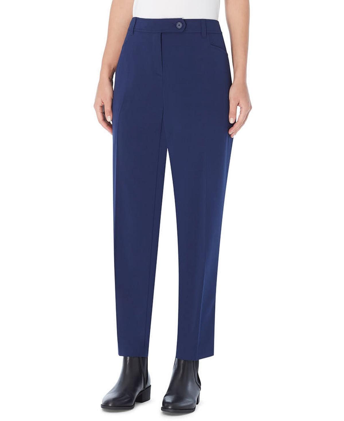 Jones New York Bi-Stretch Tapered Straight Leg Woven Pants Product Image