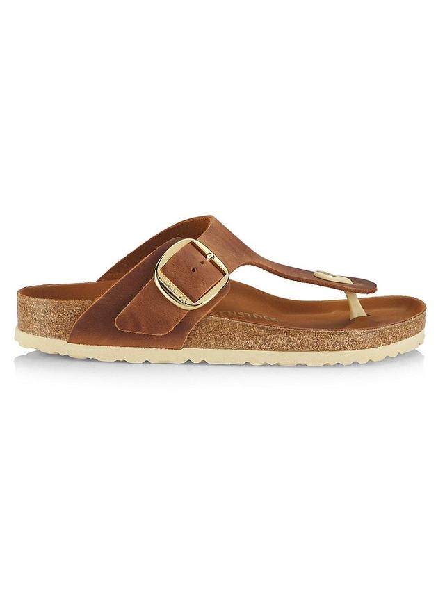 Birkenstock Gizeh Big Buckle - Leather Leather) Women's Shoes Product Image