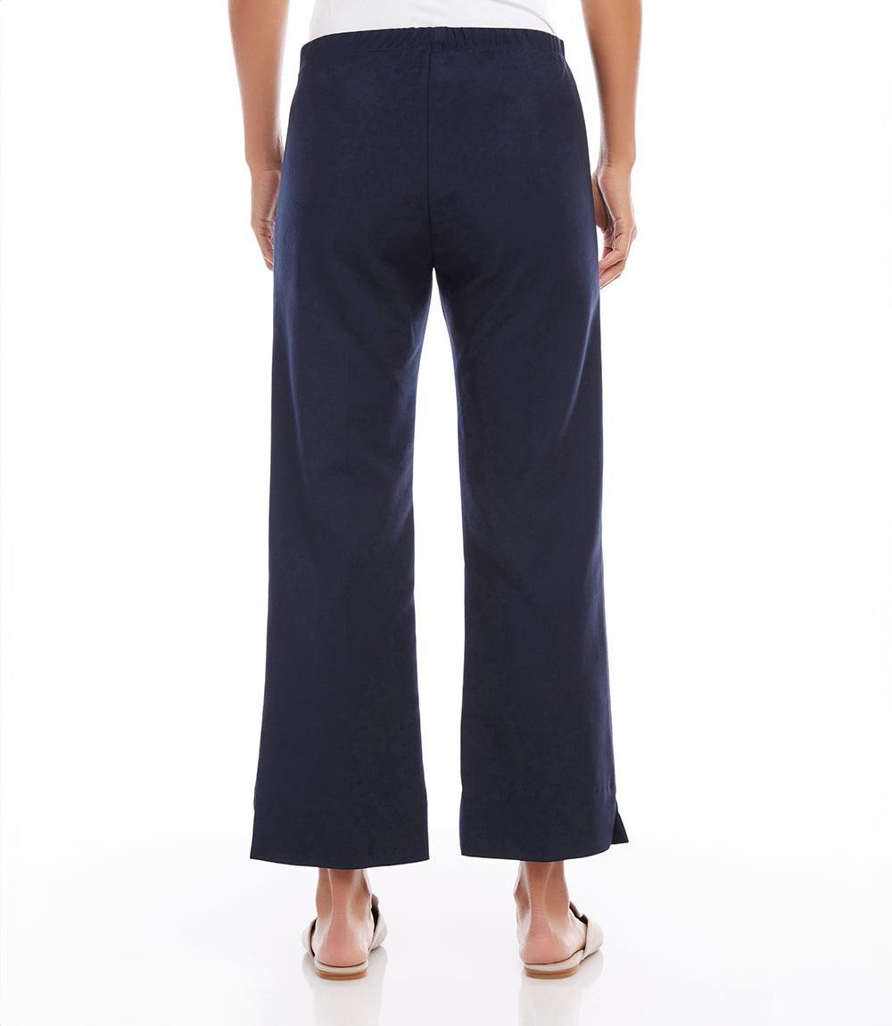 Karen Kane Women's Cropped Wide Leg Pants, , Polyester/Cotton/Spandex Product Image