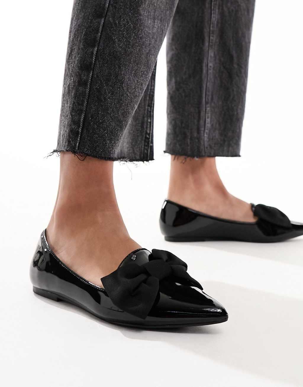 ASOS DESIGN Lucky pointed ballet flats Product Image