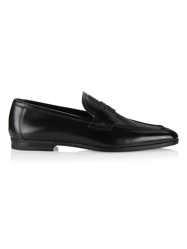 Mens Leather Penny Loafers Product Image