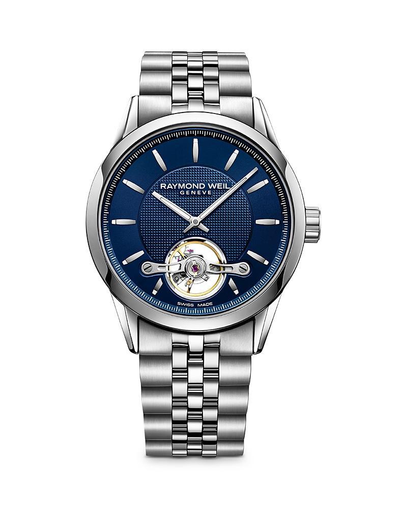 Raymond Weil Mens Swiss Automatic Freelancer Stainless Steel Bracelet Watch 42mm Product Image