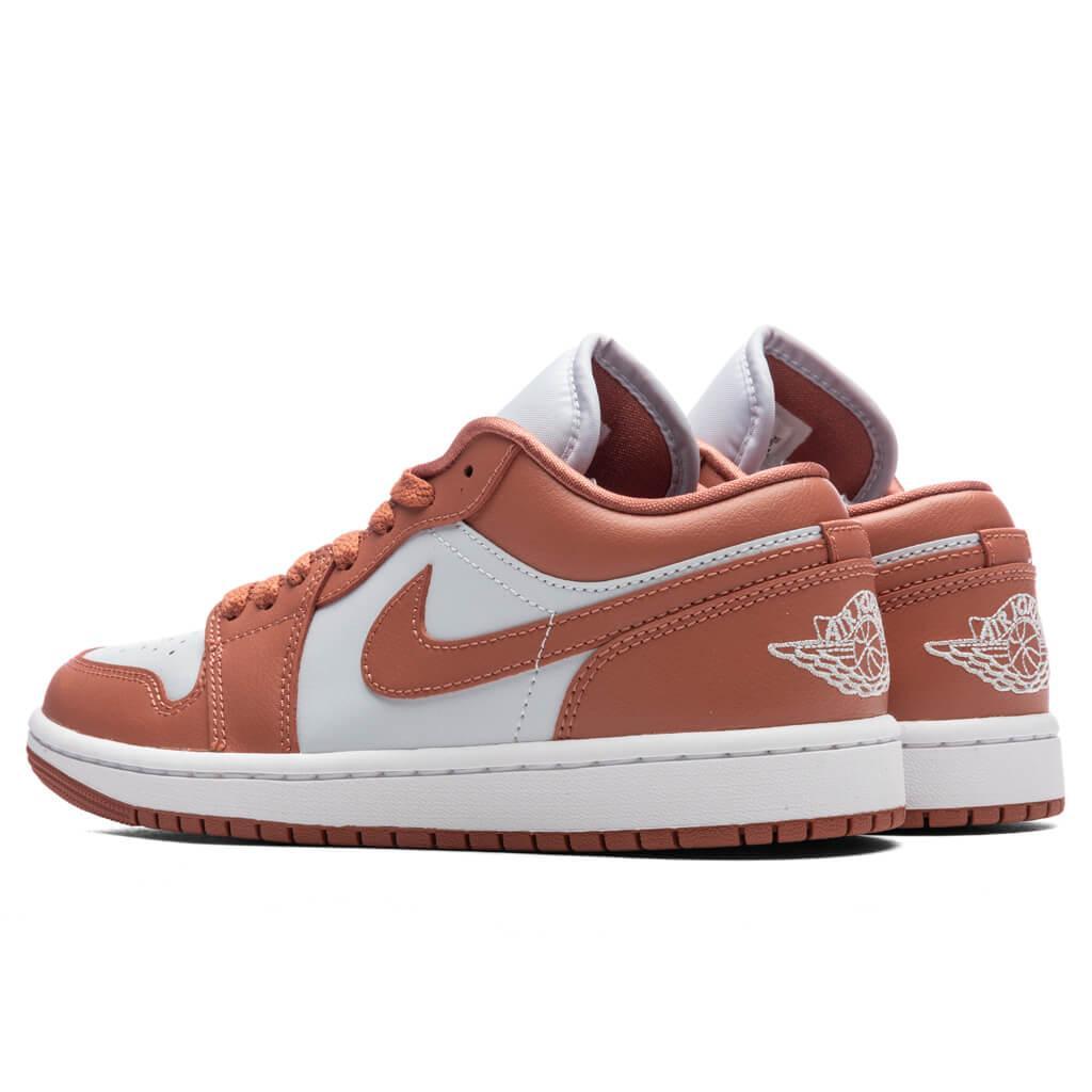 Air Jordan 1 Low Women's 'Pink Salmon' - Pure Platinum/Sky J Orange/White Female Product Image