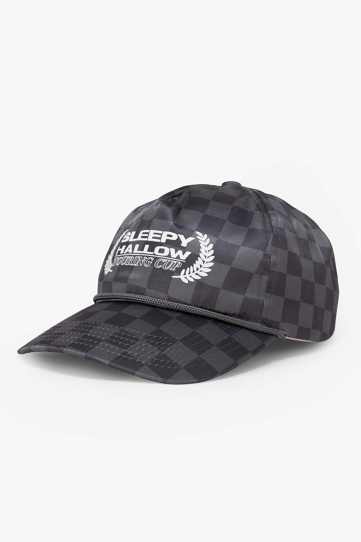 SHRC Checkered Satin Hat - Black Product Image