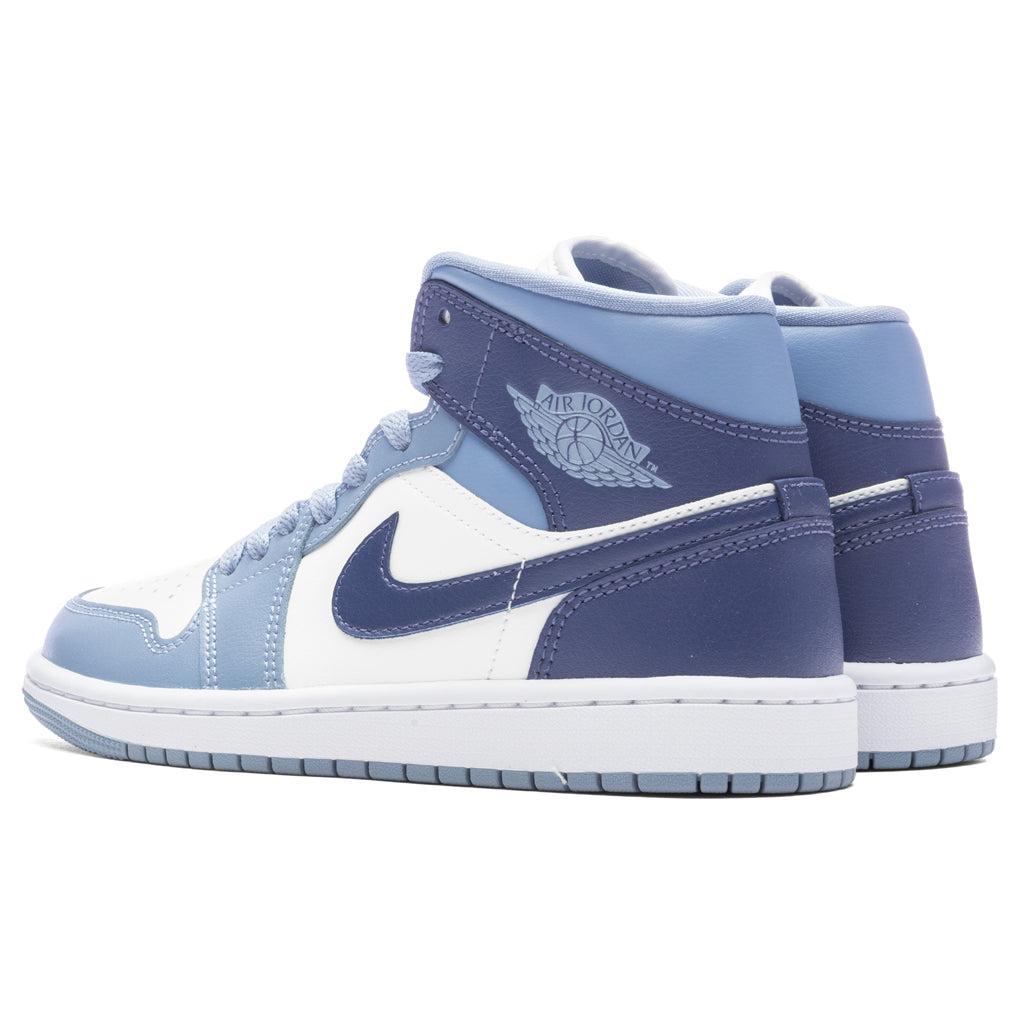 Air Jordan 1 Mid Women's - Sail/Diffused Blue/Blue Grey Female Product Image