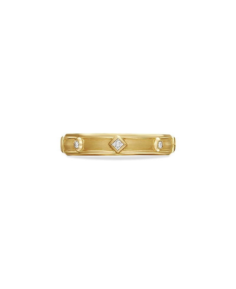 Womens Modern Renaissance Ring In 18K Yellow Gold With Diamonds Product Image