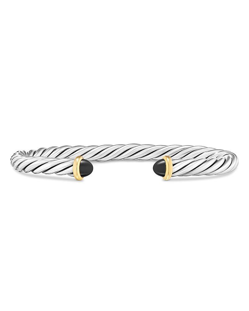 Mens Cable Cuff Bracelet in Sterling Silver Product Image